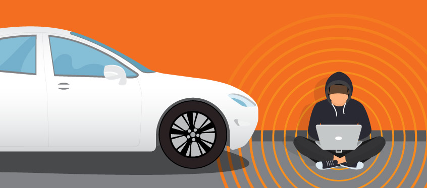 Automotive Cybersecurity Threat Assessment Illustration